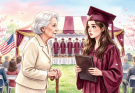 At my college graduation, my grandmother leaned in and casually asked, “So… what have you done with your $3,000,000 trust fund?” I laughed—thinking it was a joke. “What trust fund?” That’s when everything went silent. My parents froze. No smiles. No words. Just panic.