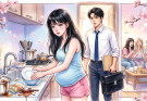 He came home at 10 P.M. and found his 8-MONTH PREGNANT WIFE WASHING DISHES ALONE while his family laughed in the living room … but after discovering they had THROWN AWAY HER MEDICATION, he looked at them and said, “Your comfortable life ends tonight” …