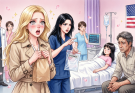 My 10-year-old daughter collapsed at school, and I rushed to the hospital alone. When I finally sat trembling beside her bed….